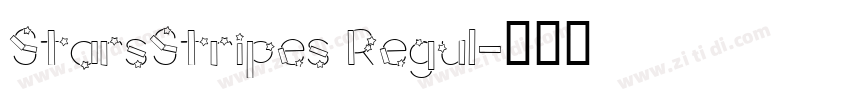 StarsStripes Regul字体转换